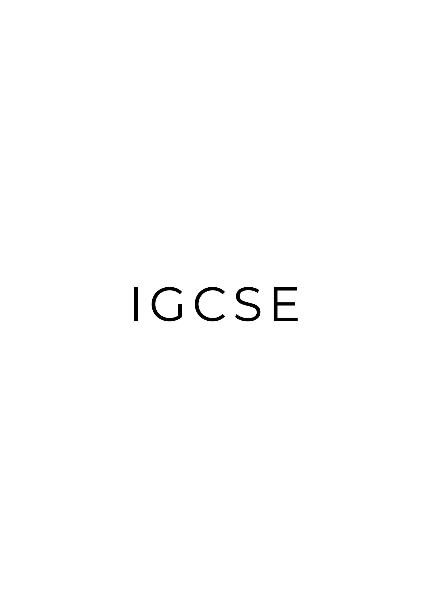 IGCSE