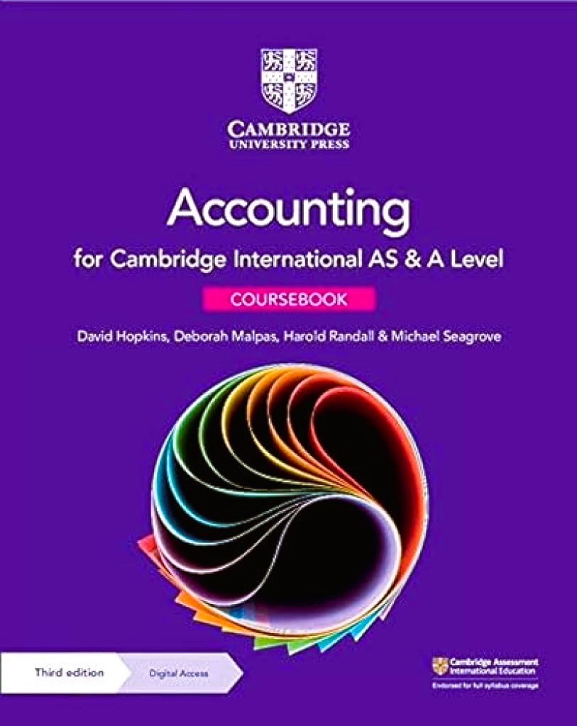 AS/A Level Accounting Coursebook with digital access (2 YEARS) 3rd Edition By DAVID HOPKINS